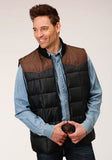 Roper Mens Quilted Polyfilled Vest - Roper