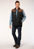 Roper Mens Quilted Polyfilled Vest - Roper