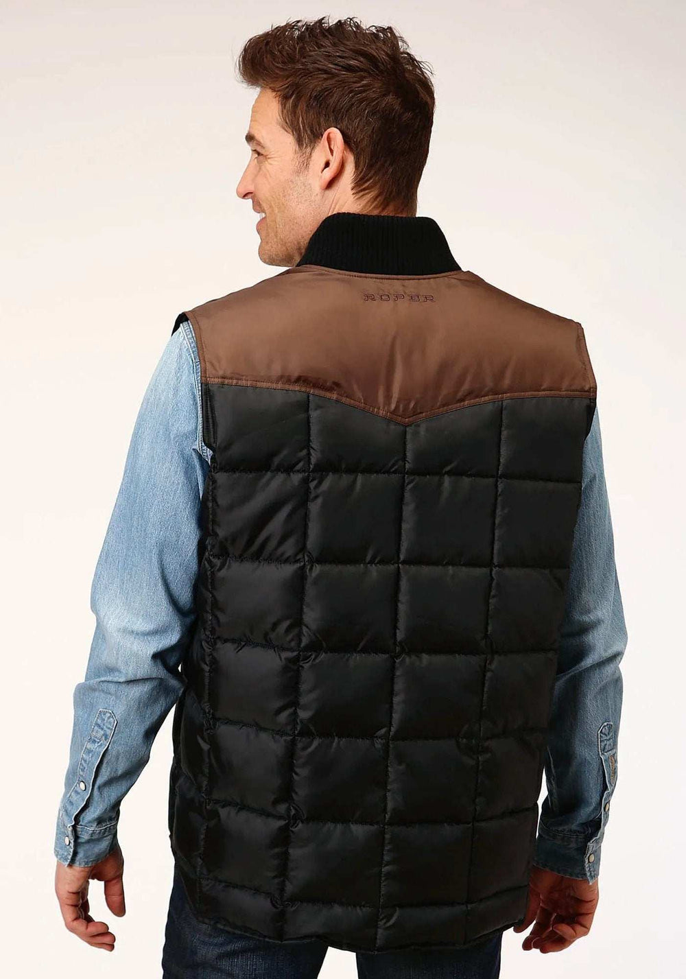 Roper Mens Quilted Polyfilled Vest - Roper - Flyclothing LLC