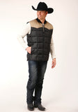 Roper Mens Quilted Polyfilled Vest - Roper