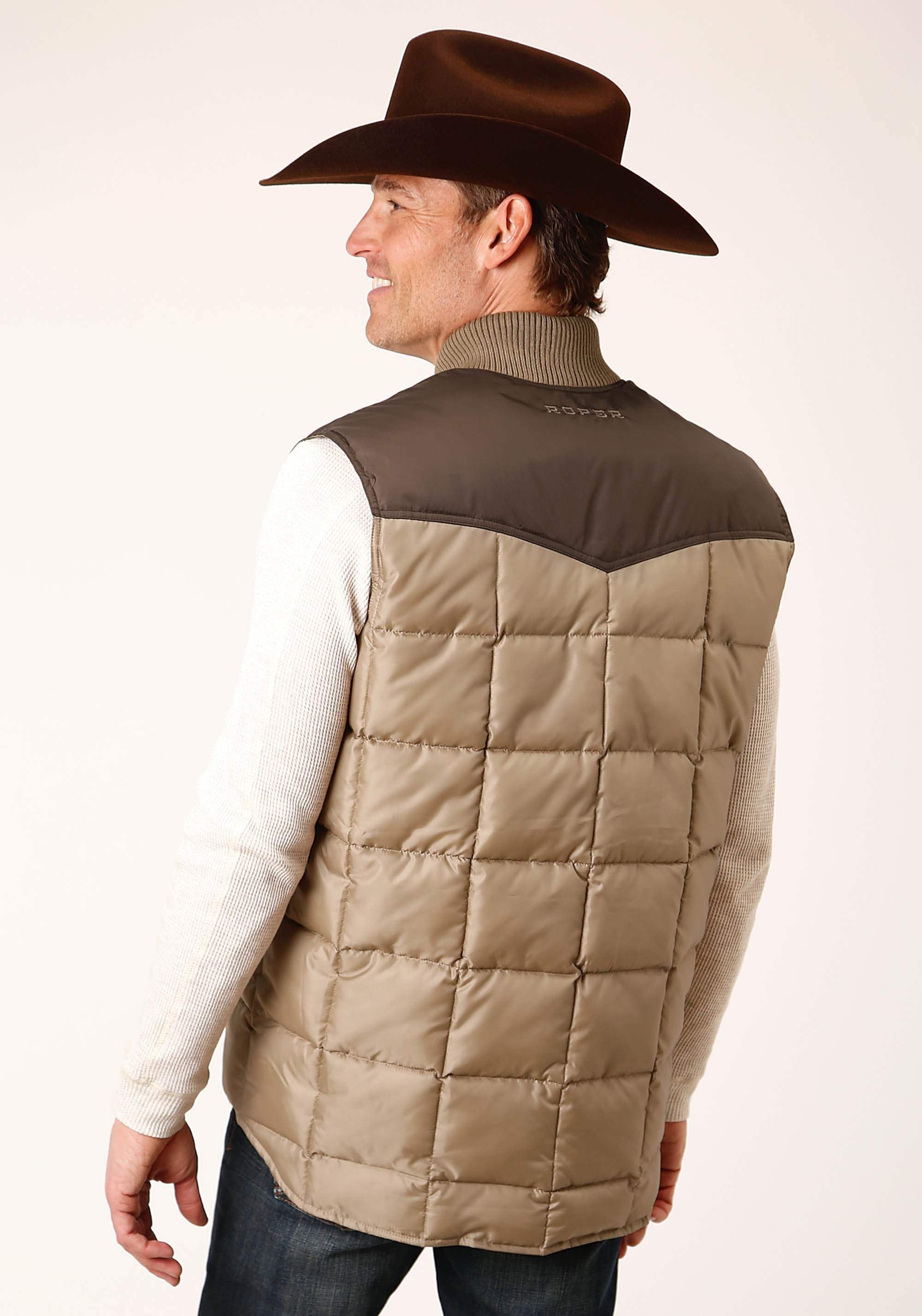 Roper Mens Quilted Polyfilled Vest - Roper - Flyclothing LLC