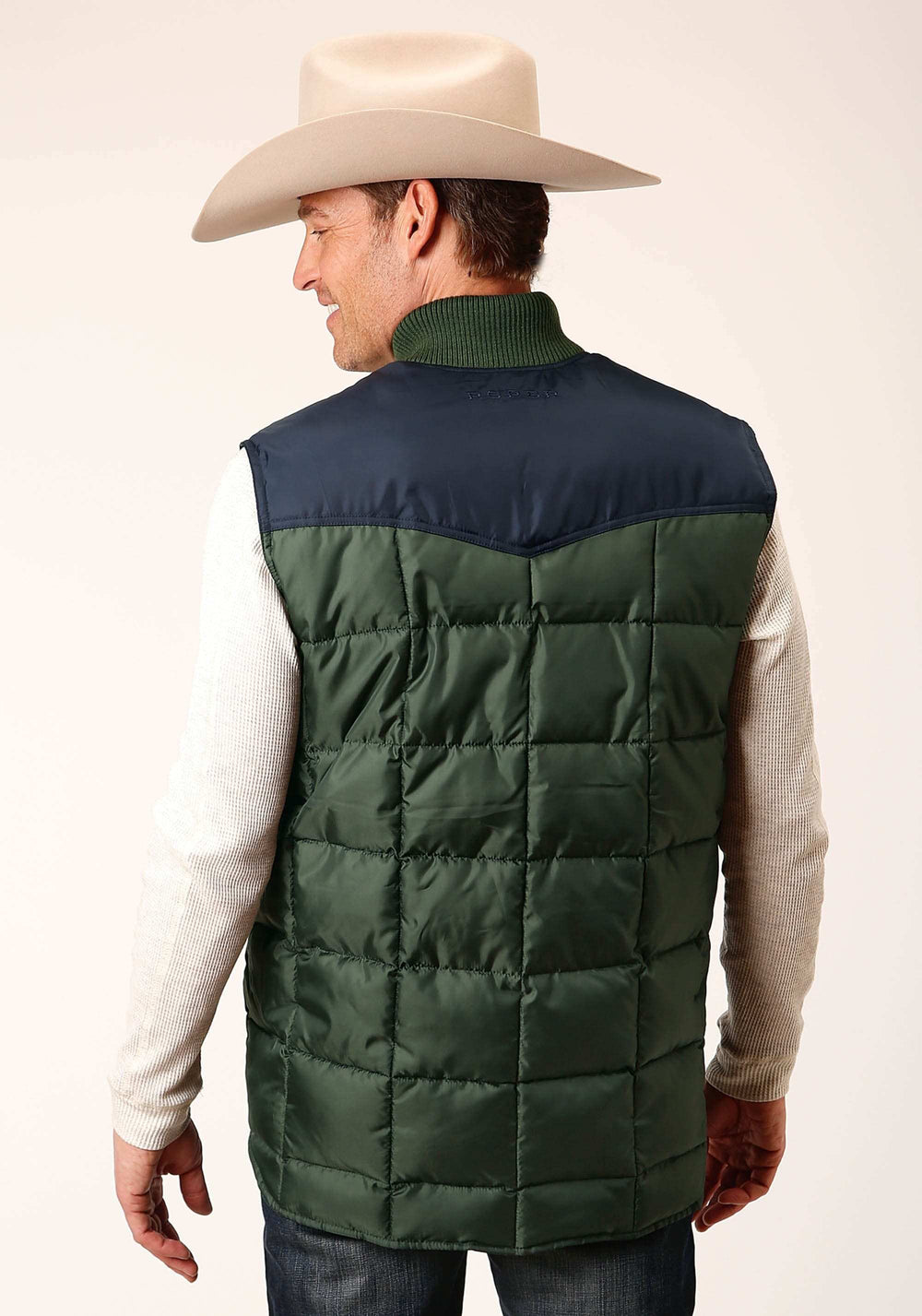 Roper Mens Quilted Polyfilled Vest - Roper - Flyclothing LLC