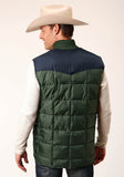 Roper Mens Quilted Polyfilled Vest - Roper