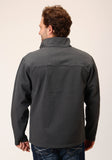 Roper Mens Heather Grey Soft Shell Jacket - Roper
