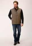 Roper Mens Heather Mocha Soft Shell Vest - Roper