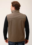 Roper Mens Heather Mocha Soft Shell Vest - Roper