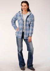 Roper Womens Long Sleeve Snap Thermal Lined Flannel Shirt Jacket - Roper - Flyclothing LLC