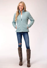 Roper Womens Bonded Faux Lamb Fur Fleece Jckt Pullover - Roper - Flyclothing LLC