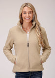 Roper Womens Bonded Faux Lamb Fur Fleece Jckt Pullover - Roper
