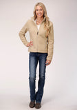 Roper Womens Bonded Faux Lamb Fur Fleece Jckt Pullover - Roper