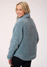 Roper Womens Steel Blue Polar Fleece Pullover - Roper - Flyclothing LLC
