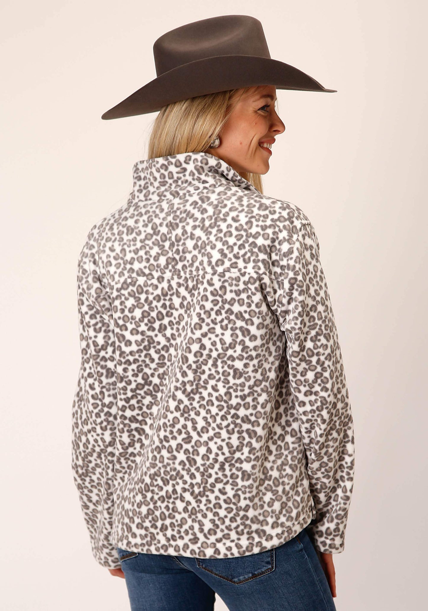Roper Womens Snow Leopard Print Fleece Pullover - Roper - Flyclothing LLC