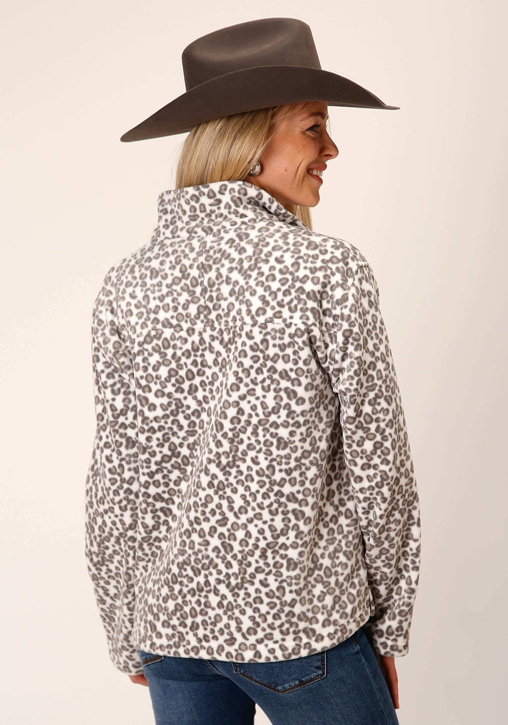 Roper Womens Snow Leopard Print Fleece Pullover - Roper - Flyclothing LLC