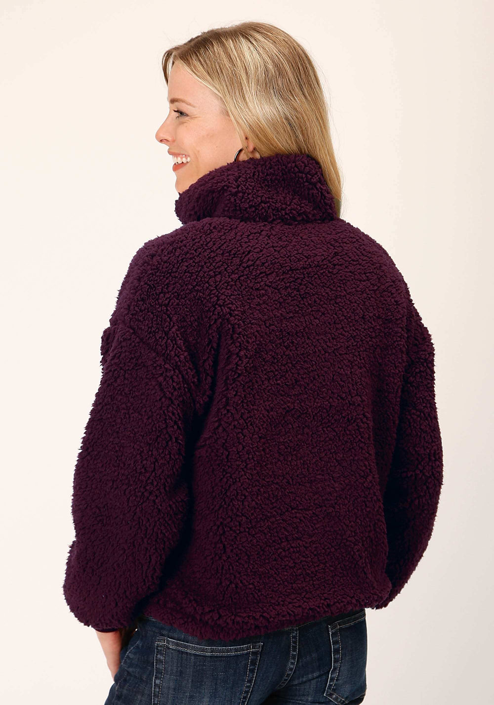 Roper WOMENS CHARCOAL POLAR FLEECE PULLOVER - Roper - Flyclothing LLC