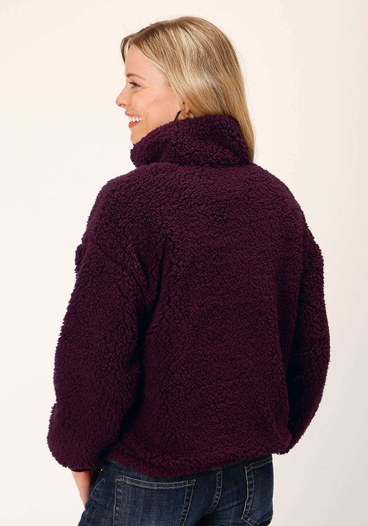 Roper WOMENS CHARCOAL POLAR FLEECE PULLOVER - Roper - Flyclothing LLC