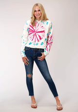 Roper Womens Knit Tie Dye French Terry Sweatshirt Sweatshirt - Roper - Flyclothing LLC