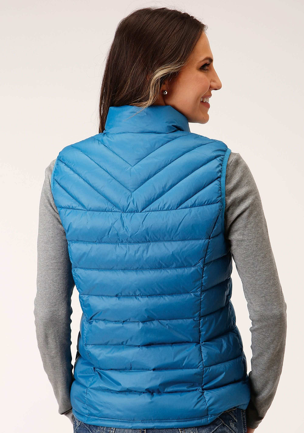 Roper Womens Down Cushable Down Filled Vest Teal - Roper - Flyclothing LLC