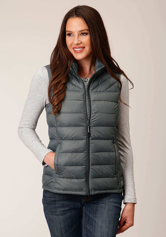 Roper Womens Down Slvr Sage Nylon Down Proof Coated - Roper - Flyclothing LLC