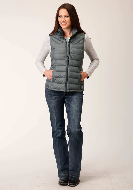 Roper Womens Down Slvr Sage Nylon Down Proof Coated - Roper - Flyclothing LLC