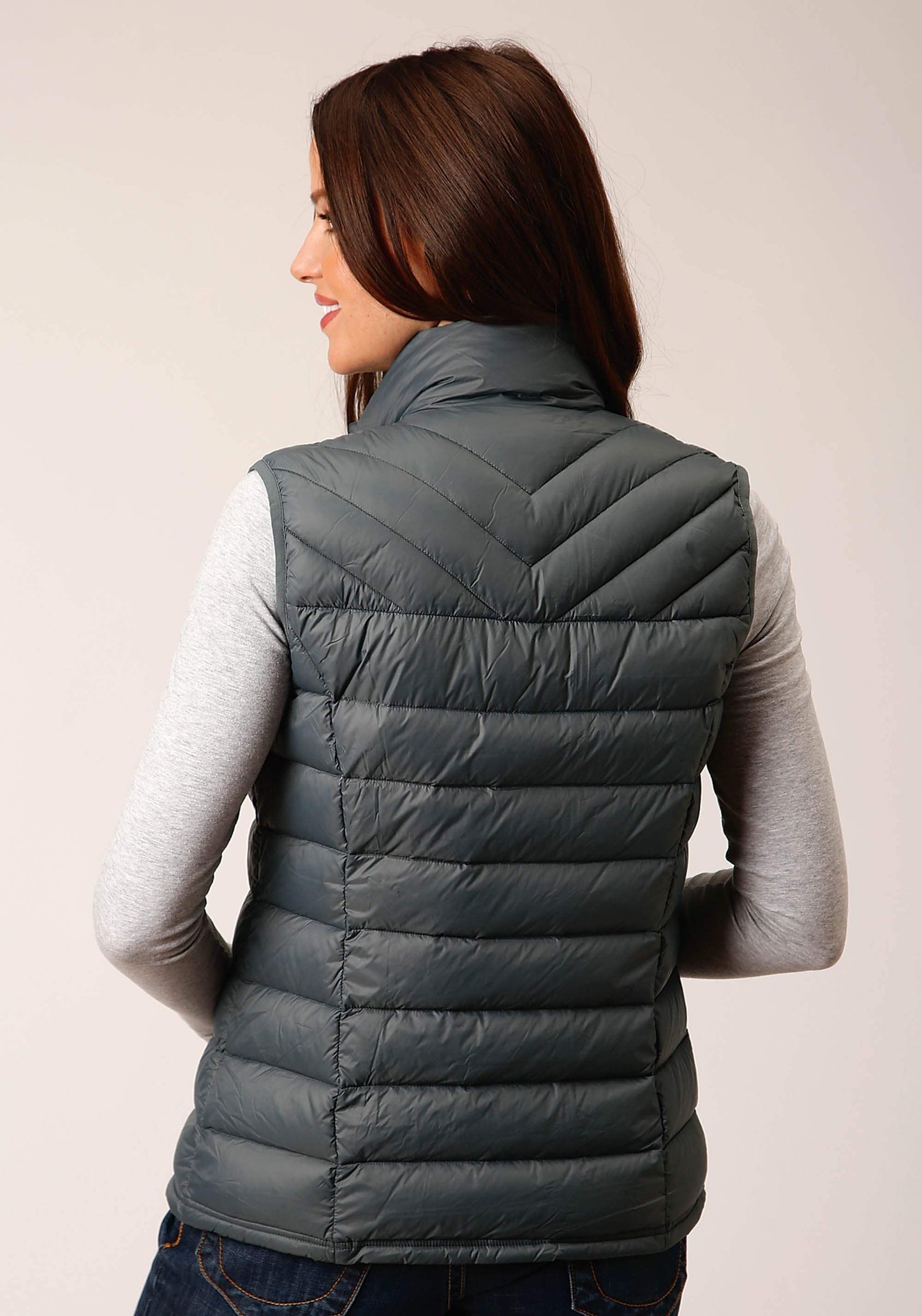 Roper Womens Down Slvr Sage Nylon Down Proof Coated - Roper - Flyclothing LLC