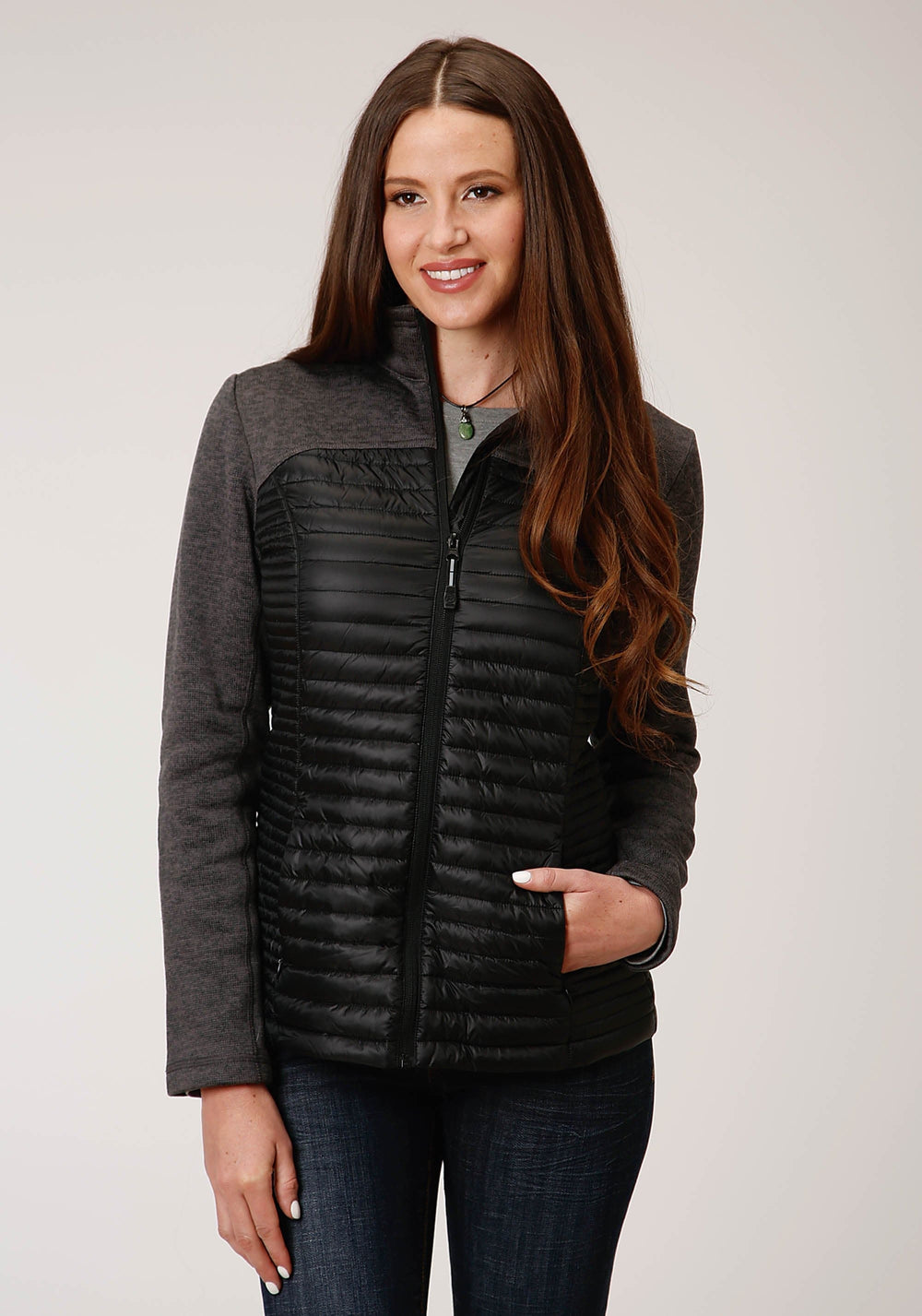 Roper Womens Down Filled Crushable Combo Jacket - Roper