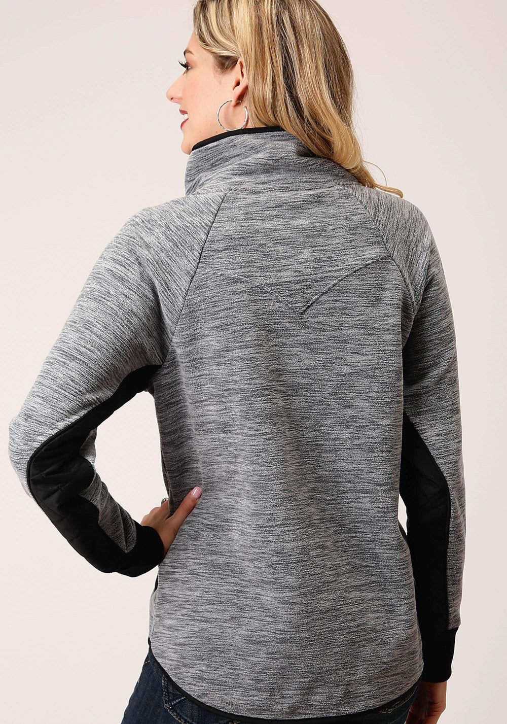 Roper Womens Heathered Grey Fleece Pullover - Roper - Flyclothing LLC