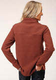 Roper Womens Sienna Rust Micro Fleece Pullover - Roper