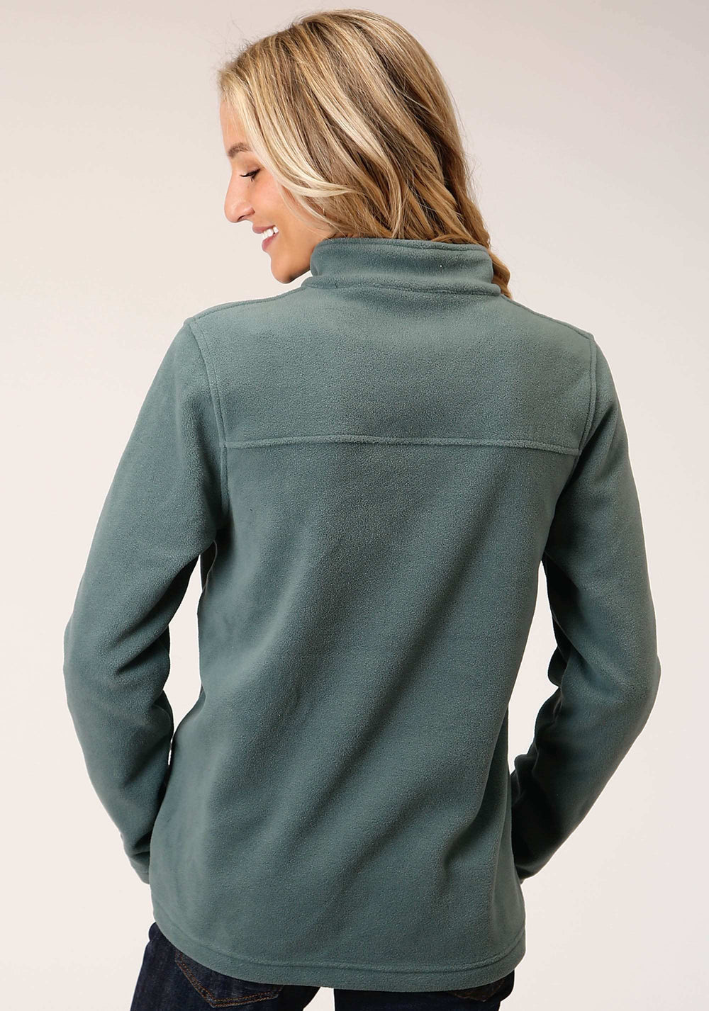 Roper Womens Misty Green Micro Fleece Pullover - Roper - Flyclothing LLC