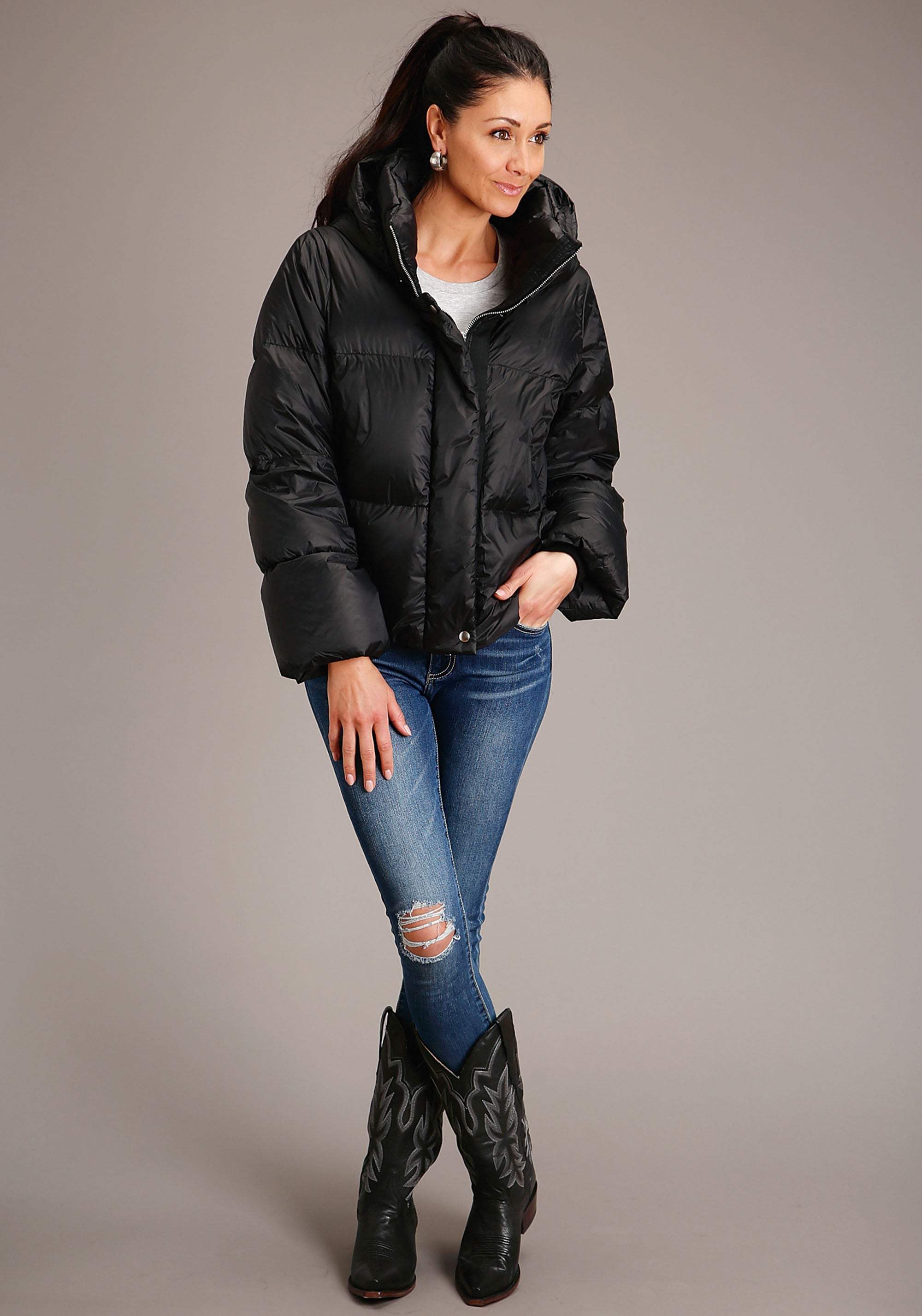 Roper Womens Women's Hooded Down Puffer Jacket - Roper - Flyclothing LLC