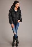 Roper Womens Women's Hooded Down Puffer Jacket - Roper