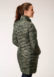 Roper Womens Parachute Camo Long Down Jacket - Roper