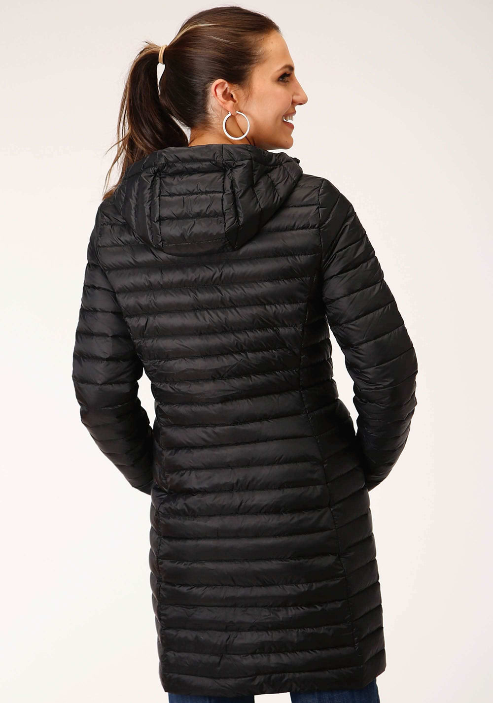 Roper Womens Parachute Black Long Down Jacket - Roper - Flyclothing LLC