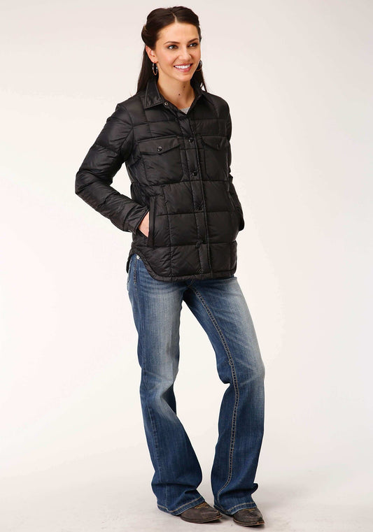 Roper Womens Parachite Jacket With Downfill Black - Roper - Flyclothing LLC