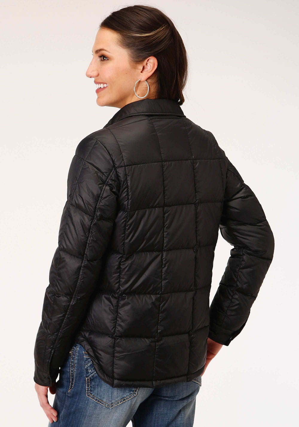 Roper Womens Parachite Jacket With Downfill Black - Roper - Flyclothing LLC