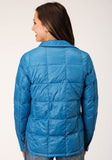 Roper Womens Parachite Jacket With Downfill Teal - Roper