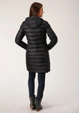 Roper Womens Black Nylon Dwn Proof Coated Jacket - Roper
