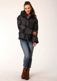 Roper Womens Hooded Down Puffer Jacket - Roper