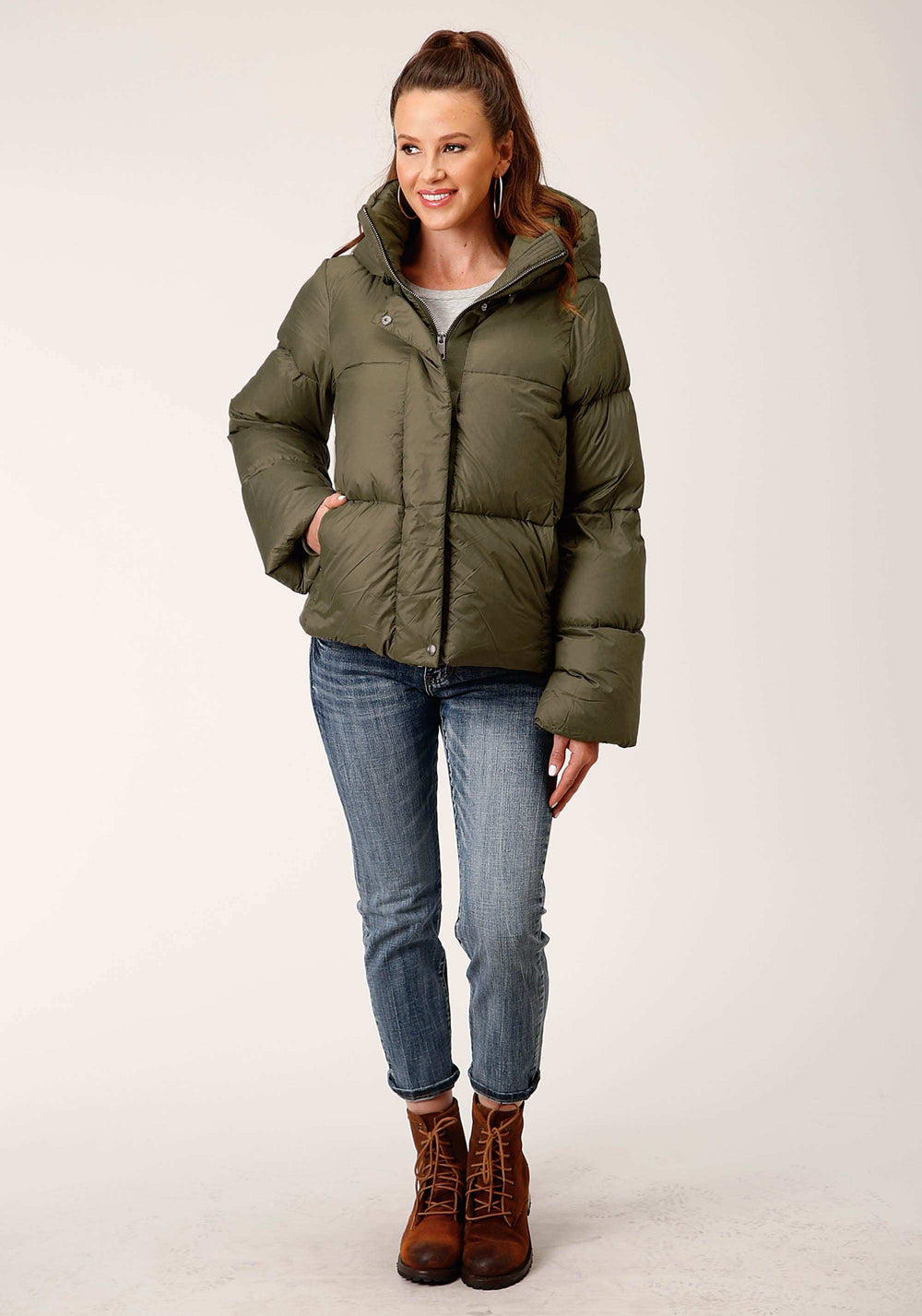 Roper Womens Hooded Down Puffer Jacket - Roper - Flyclothing LLC