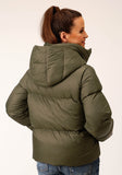 Roper Womens Hooded Down Puffer Jacket - Roper