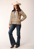 Roper Womens Poly Filled Western Quilted Polyfilled Jacket - Roper
