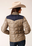 Roper Womens Poly Filled Western Quilted Polyfilled Jacket - Roper