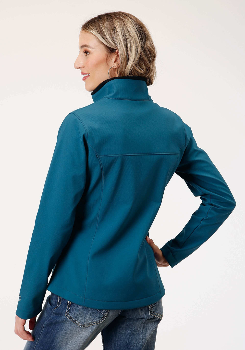 Roper Womens Deep Teal Grid Soft Shell Tech Jacket - Roper - Flyclothing LLC