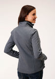Roper Womens Heathered Grey Softshell Tech Jacket - Roper