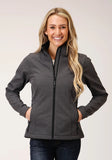 Roper Womens Heather Grey Softshell Tech Jacket - Roper