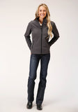 Roper Womens Heather Grey Softshell Tech Jacket - Roper