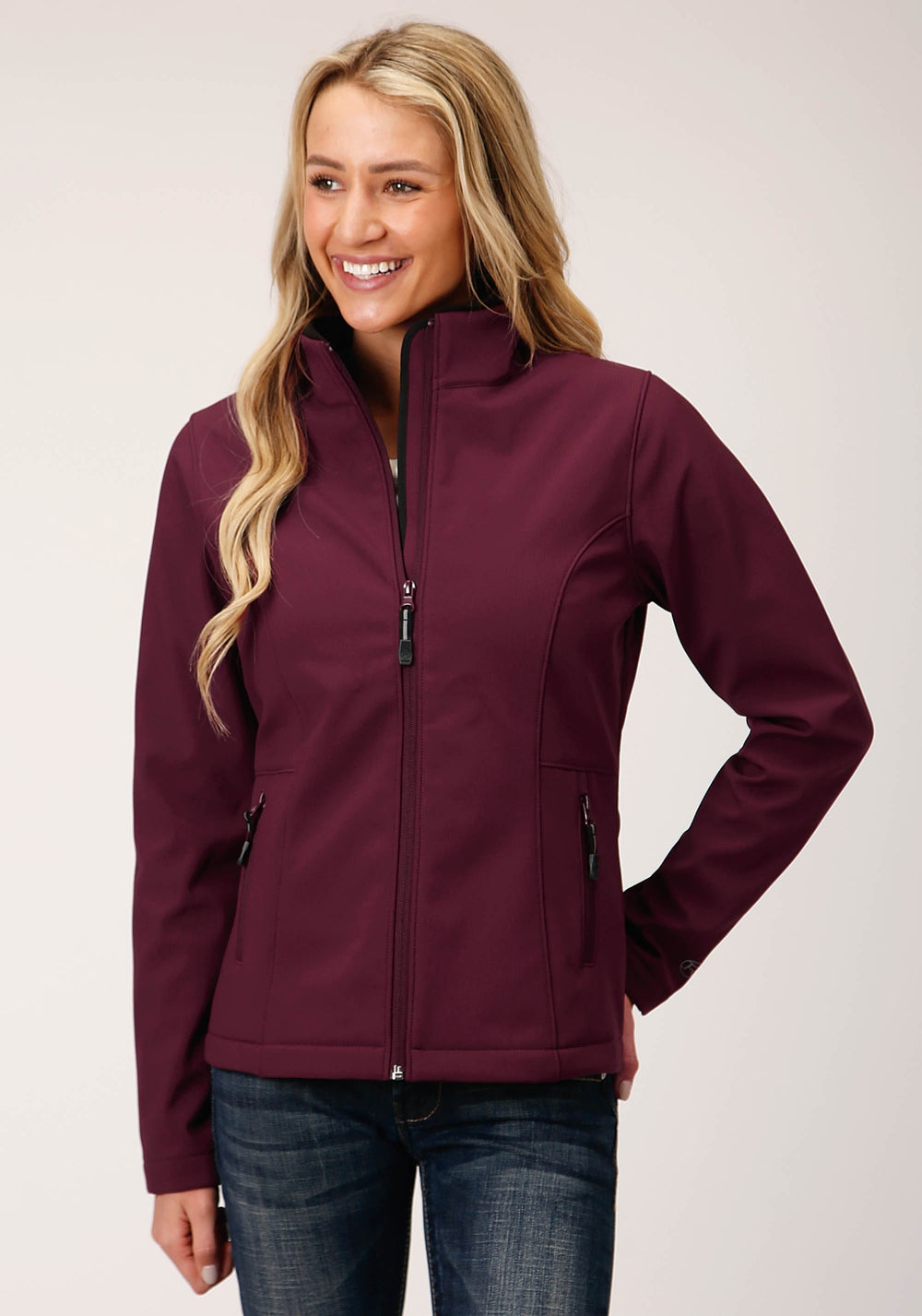 Roper Womens Wine Softshell Tech Jacket - Roper