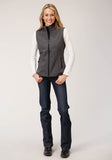 Roper Womens Tech Heather Grey Softshell Vest - Roper