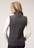 Roper Womens Tech Heather Grey Softshell Vest - Roper