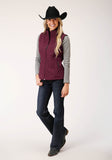 Roper Womens Tech Wine Softshell Vest - Roper