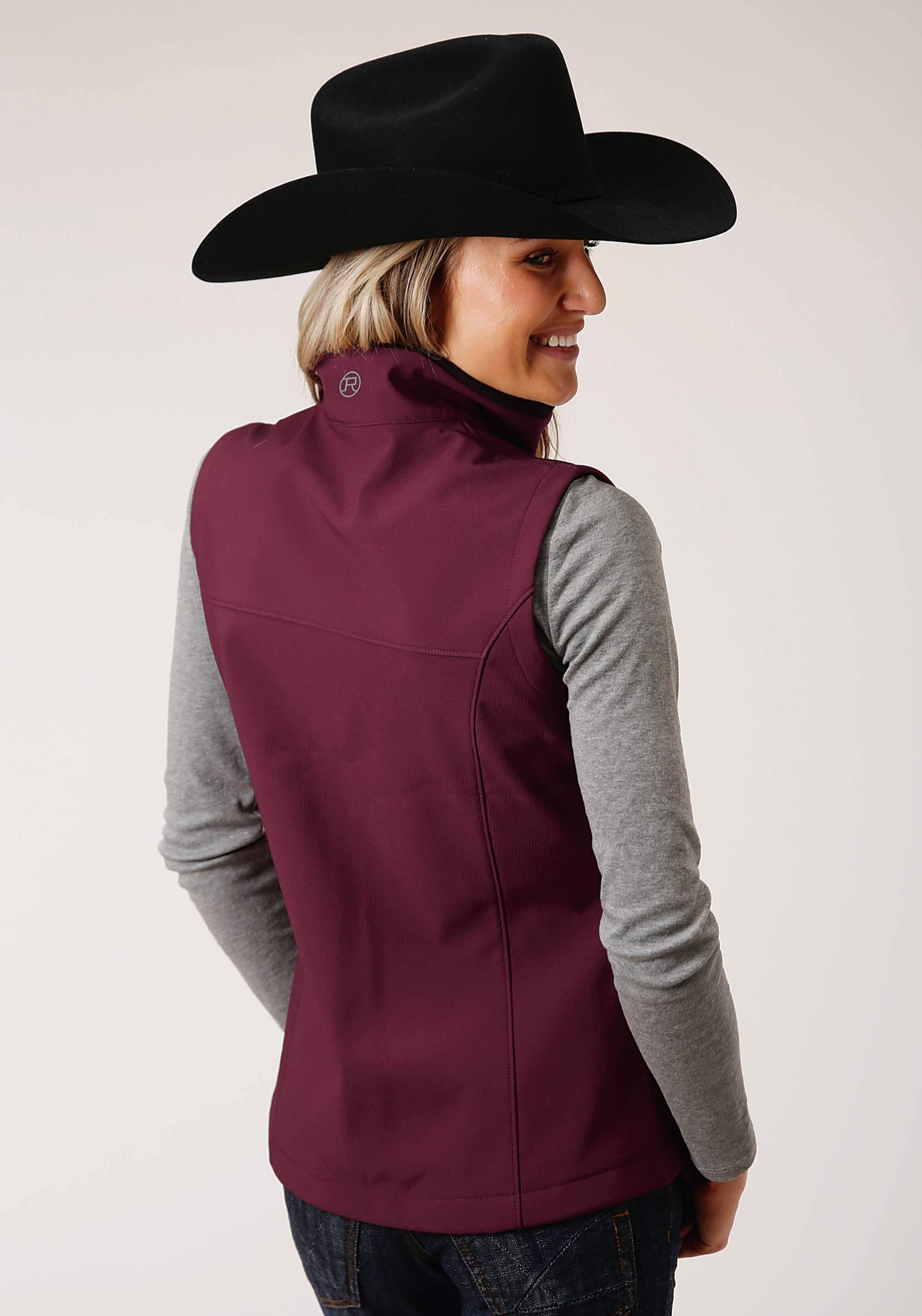 Roper Womens Tech Wine Softshell Vest - Roper - Flyclothing LLC